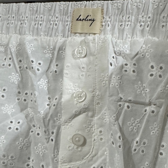Size XXL Wild Fable White Eyelet High Waist Shorts - Picture 3 of 4